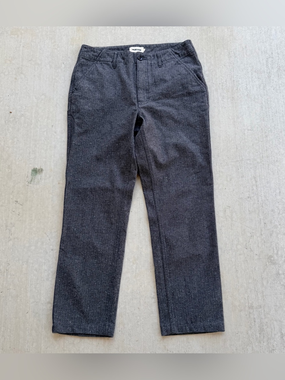 Taylor Stitch Carnegie Pants Men Size 30 Heater Gray Organic Cotton